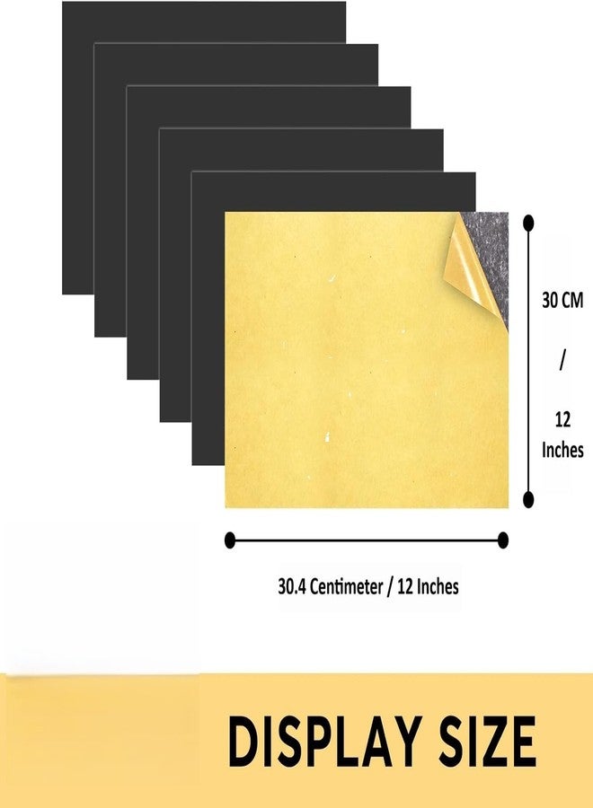 bvslf 12x12 inch | 1 mm thick | Set of 1 | Self Adhesive Magnetic Sheet | Sheet with Adhesive Backing for Craft Photo Fridge Artwork Magnet, Peel and Stick magnetic Sheet, Not for Heavy object - Image 2